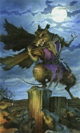This is a picture of Cluny the Scourge from the Redwall series